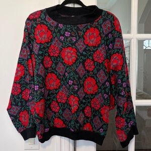 Vintage Floral Sweater